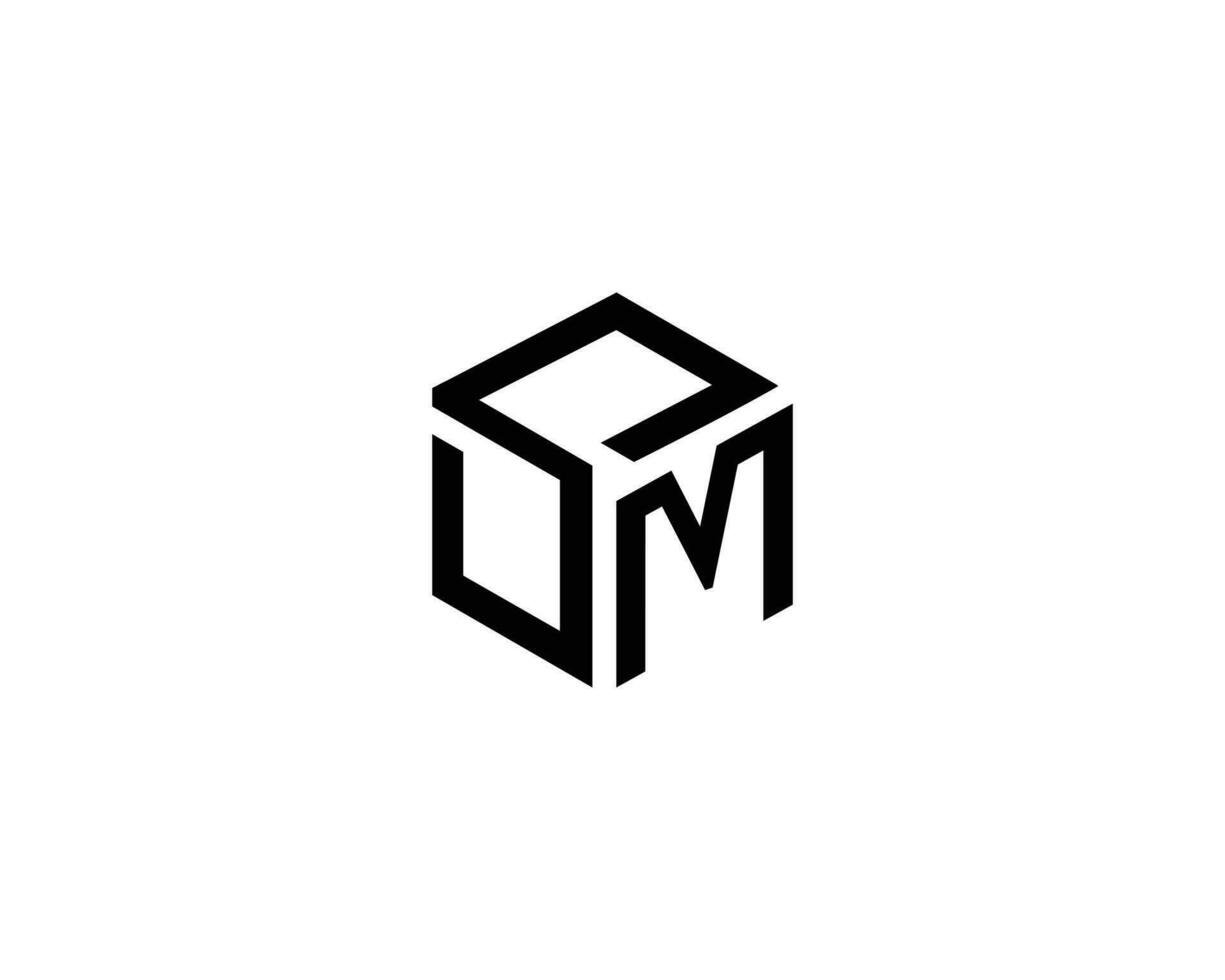 abstrakt brev sm och Fröken logotyp design modern vektor begrepp.