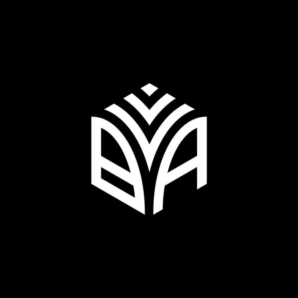 vba Hexagon Logo Vektor, entwickeln, Konstruktion, natürlich, Finanzen Logo, echt Anwesen, geeignet zum Ihre Unternehmen. vektor