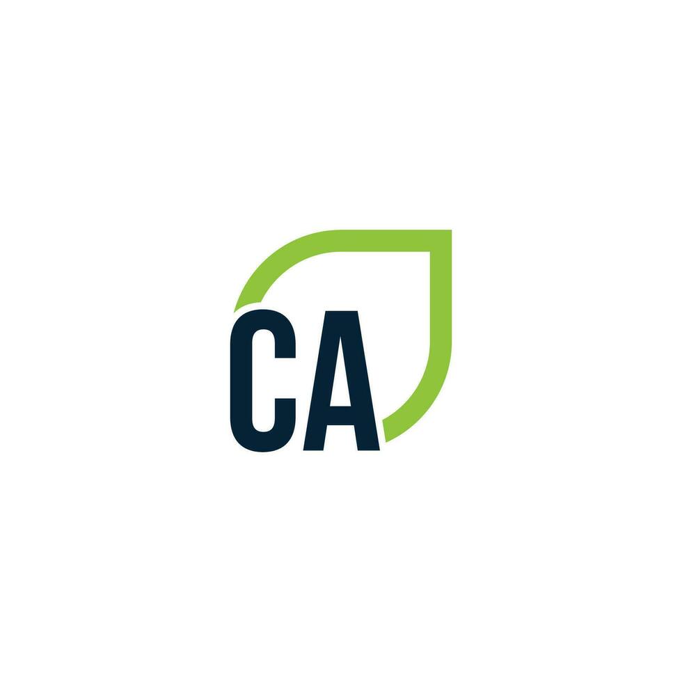 Brief ca. Logo wächst, entwickelt, natürlich, organisch, einfach, finanziell Logo geeignet zum Ihre Unternehmen. vektor