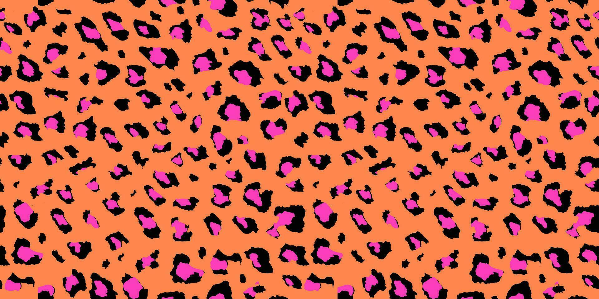 abstrakt Leopard Haut nahtlos Muster. Tier drucken. geometrisch Folklore Ornament zum Textil- Banner, Abdeckung, Hintergrund. Vektor Illustration.