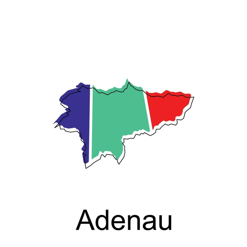 Adenau map.vektor Karte von das Deutschland Land. Grenzen von zum Ihre Infografik. Vektor Illustration. Design Vorlage