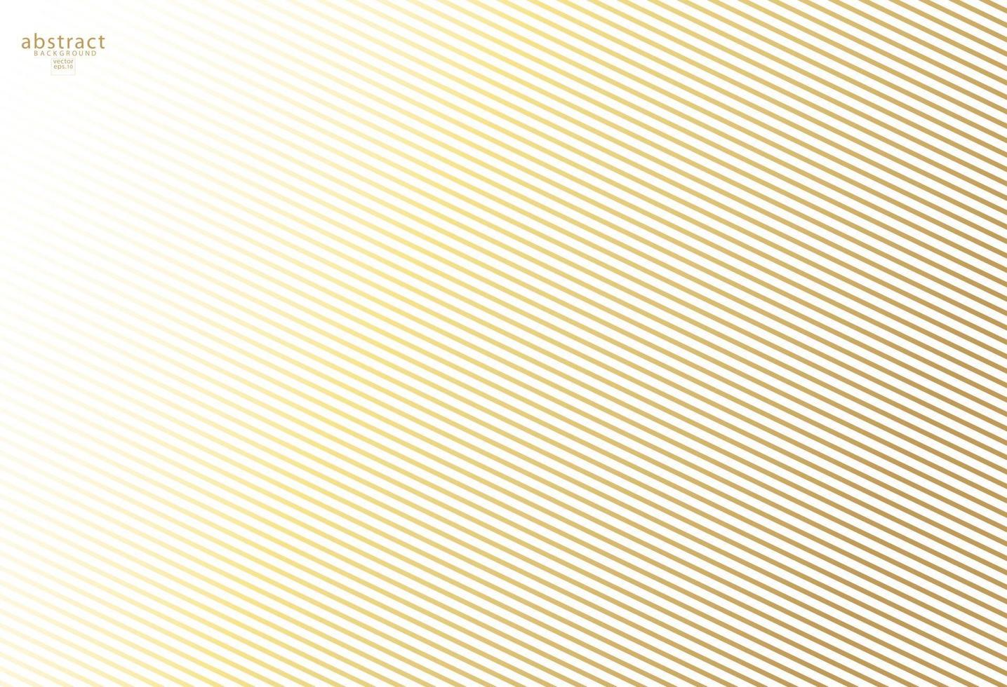 abstrakter goldener luxuriöser Linienstreifenhintergrund - einfache Textur für Ihr Ideendesign. Hintergrund mit Farbverlauf. moderne Dekoration für Websites, Poster, Banner, Vorlage eps10 vector