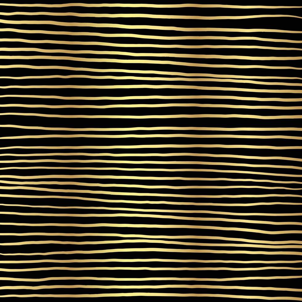 linje abstrakt handritad guld randig bakgrund vektor
