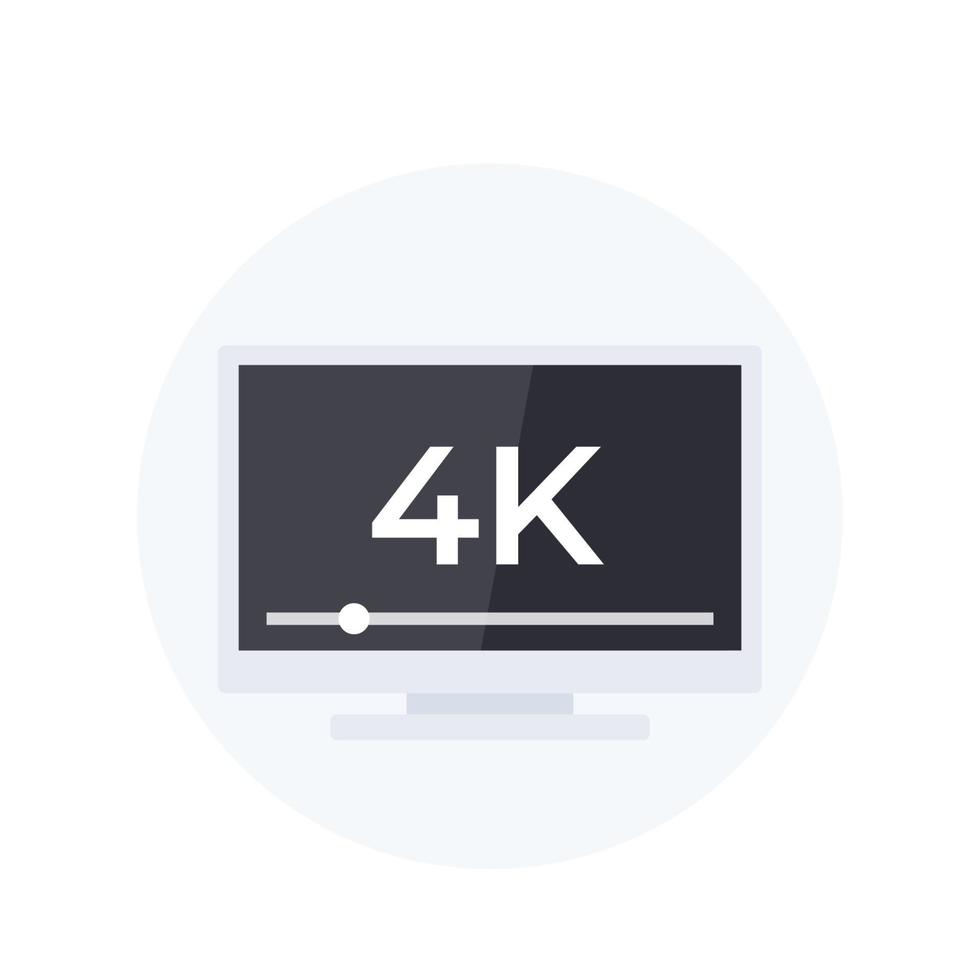 4k tv-vektorillustration vektor