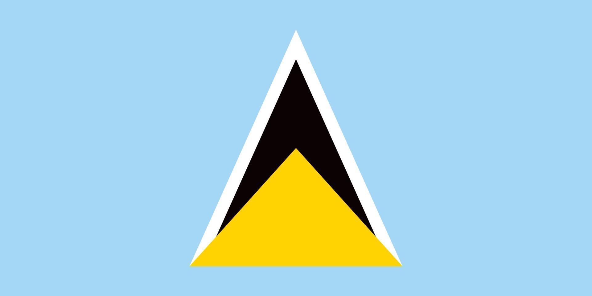 Saint Lucia offiziell Flagge vektor