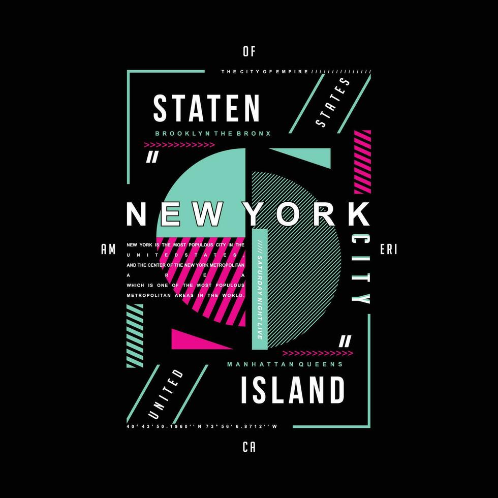 Zustand Insel Beschriftung, abstrakt Grafik, Typografie Vektor, t Hemd drucken, beiläufig Stil, und andere verwenden vektor