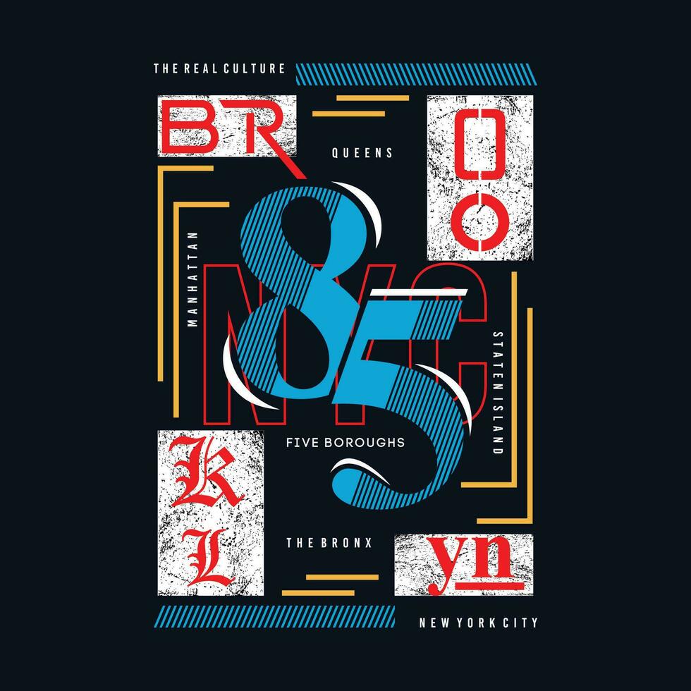 Brooklyn Grafik, Typografie Vektor, Illustration, zum drucken t Shirt, mit Tokyo Japan modern Stil vektor