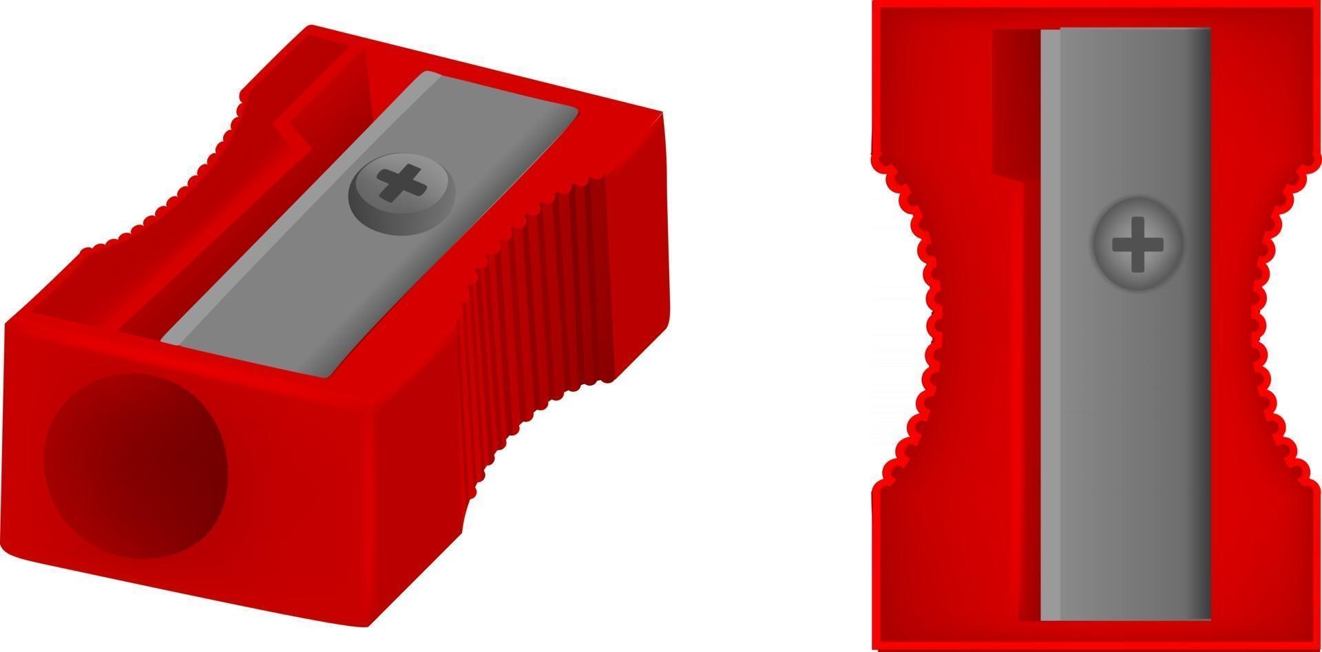 isolierter 3D-Anspitzer vektor