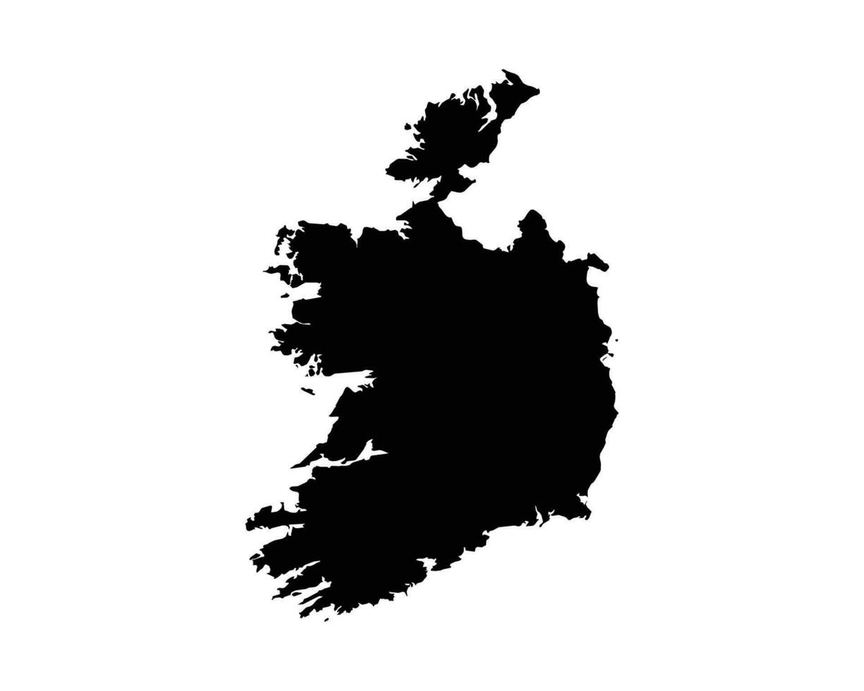 irland Land Karta vektor