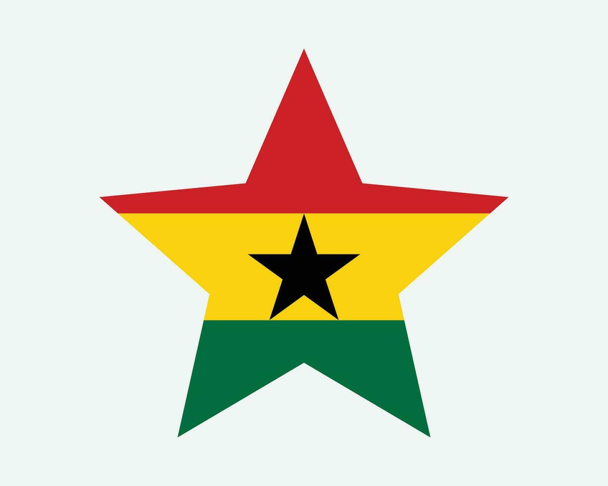 Ghana Star Flagge vektor