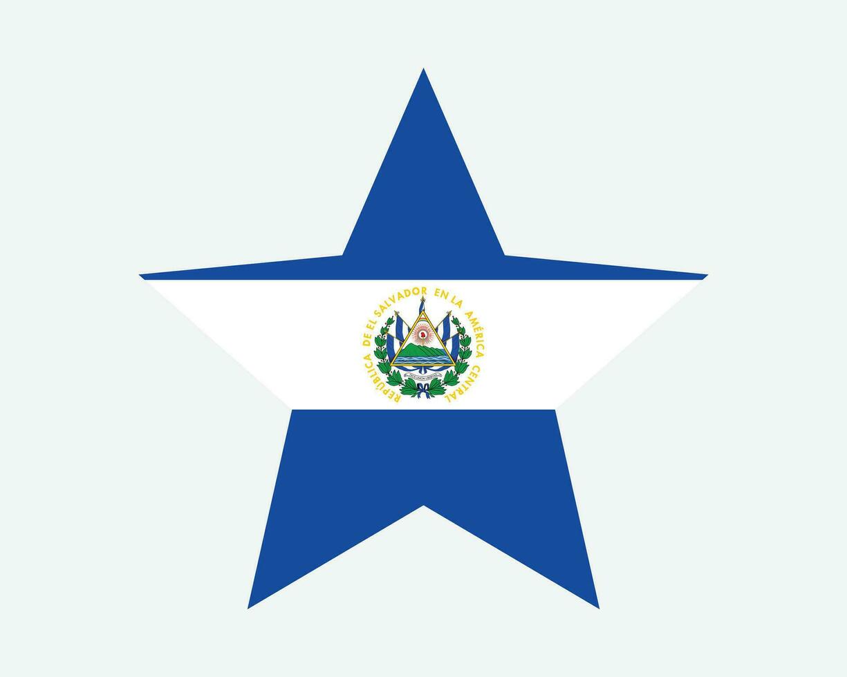 el Salvador Star Flagge vektor