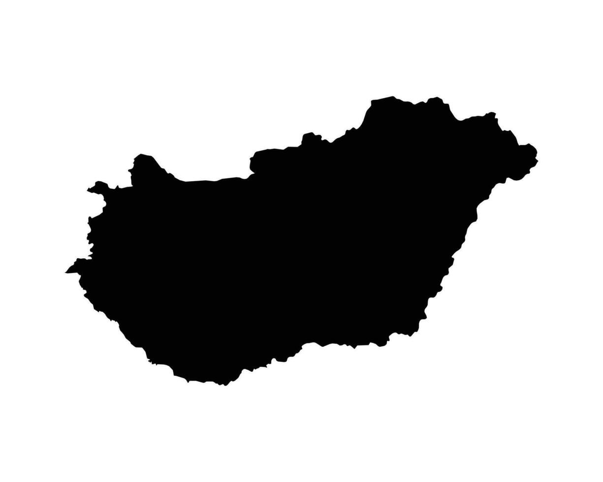 Ungarn Land Karte vektor