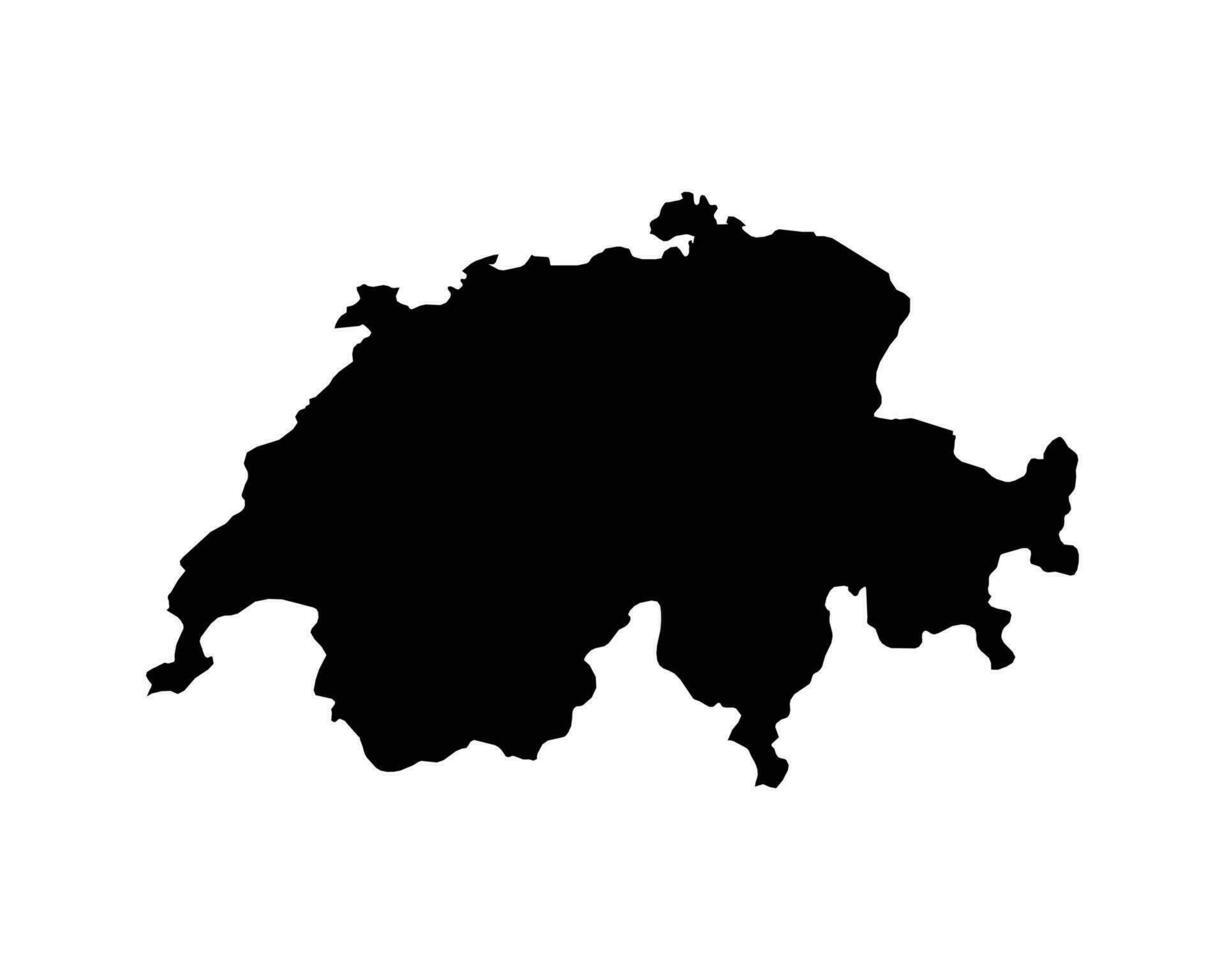 Schweiz Land Karte vektor