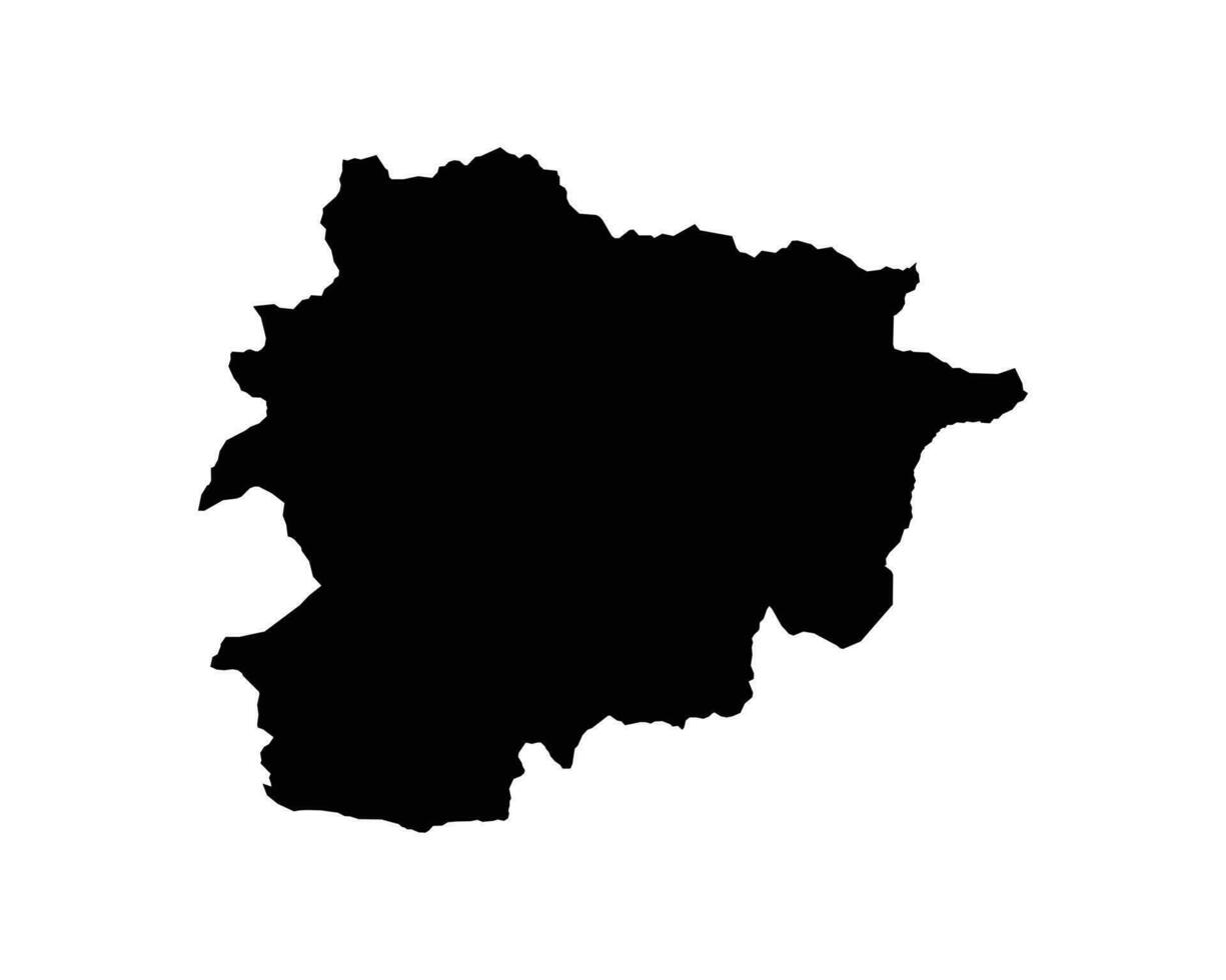 Andorra Land Karte vektor