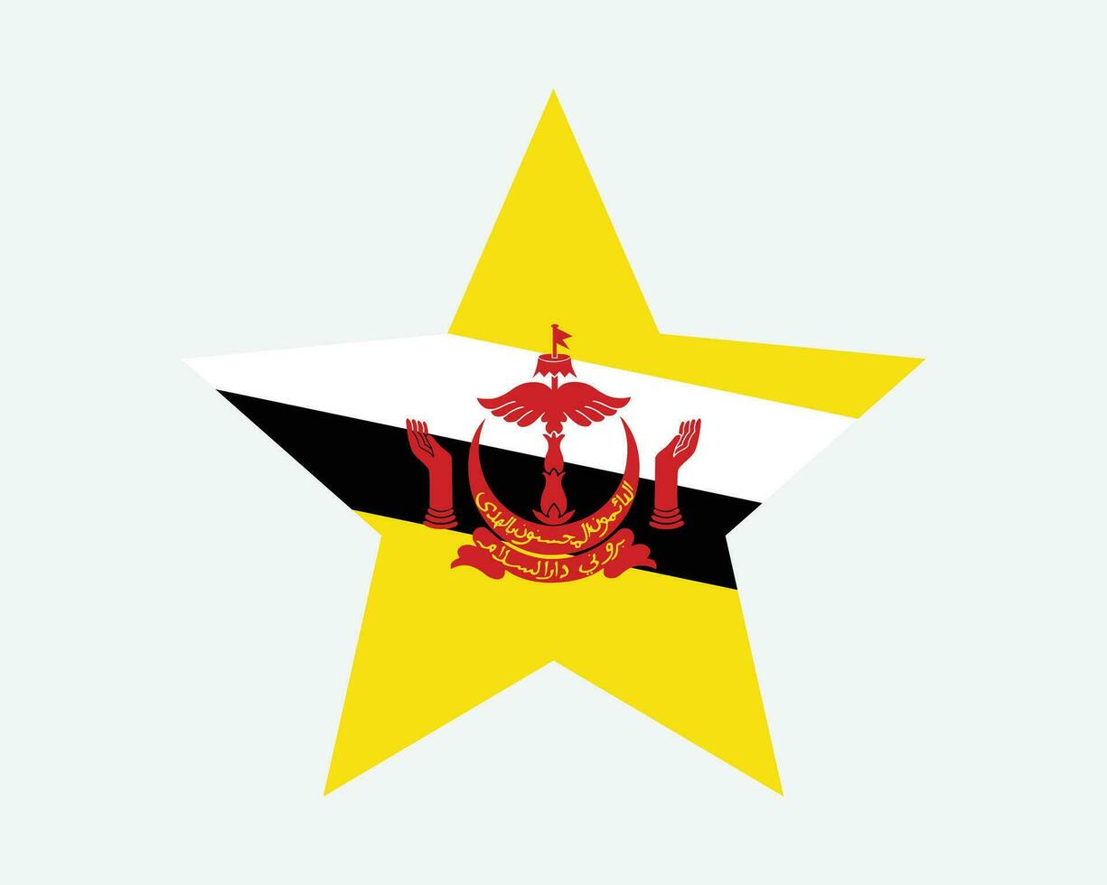 brunei Star Flagge vektor