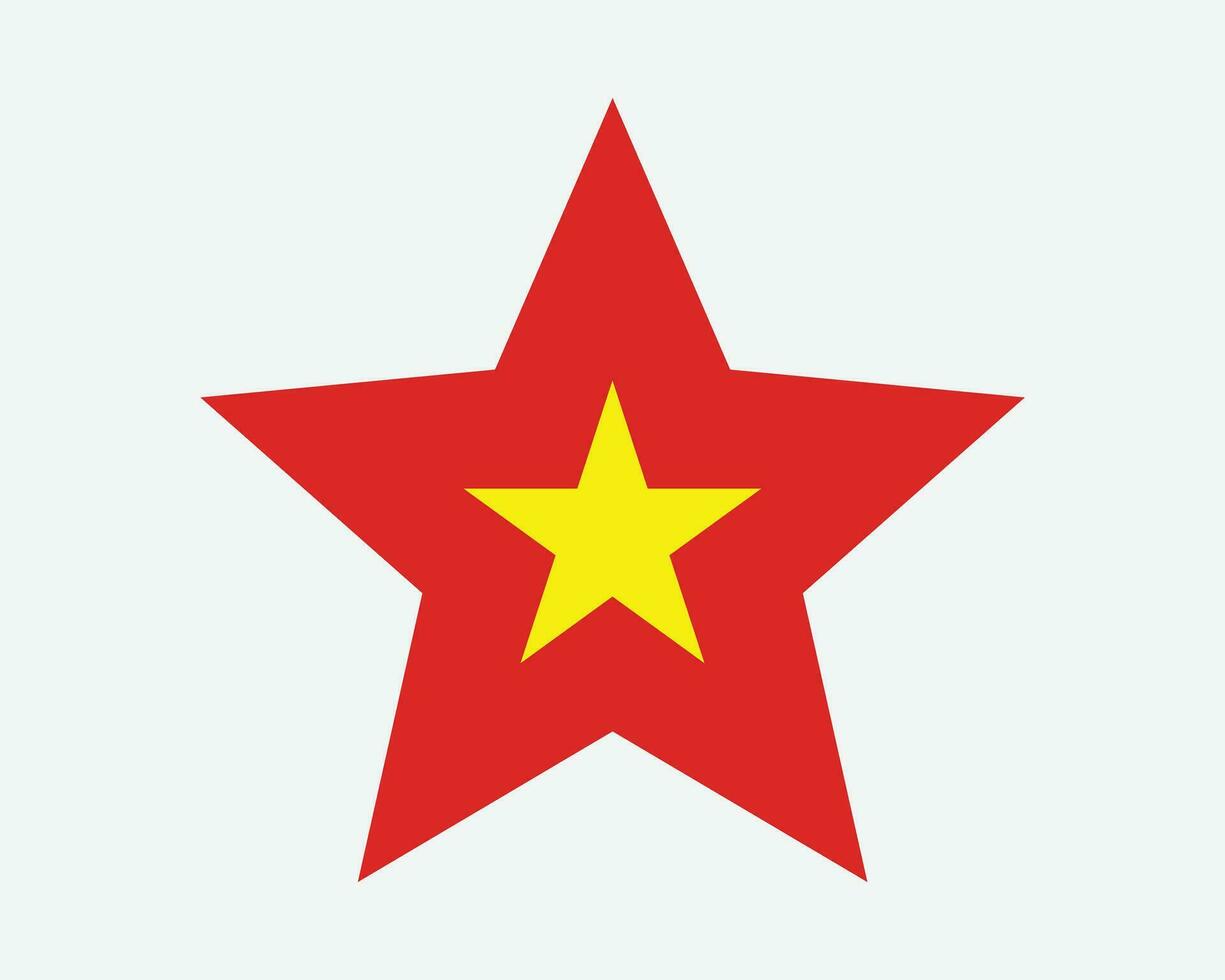 Vietnam Star Flagge vektor