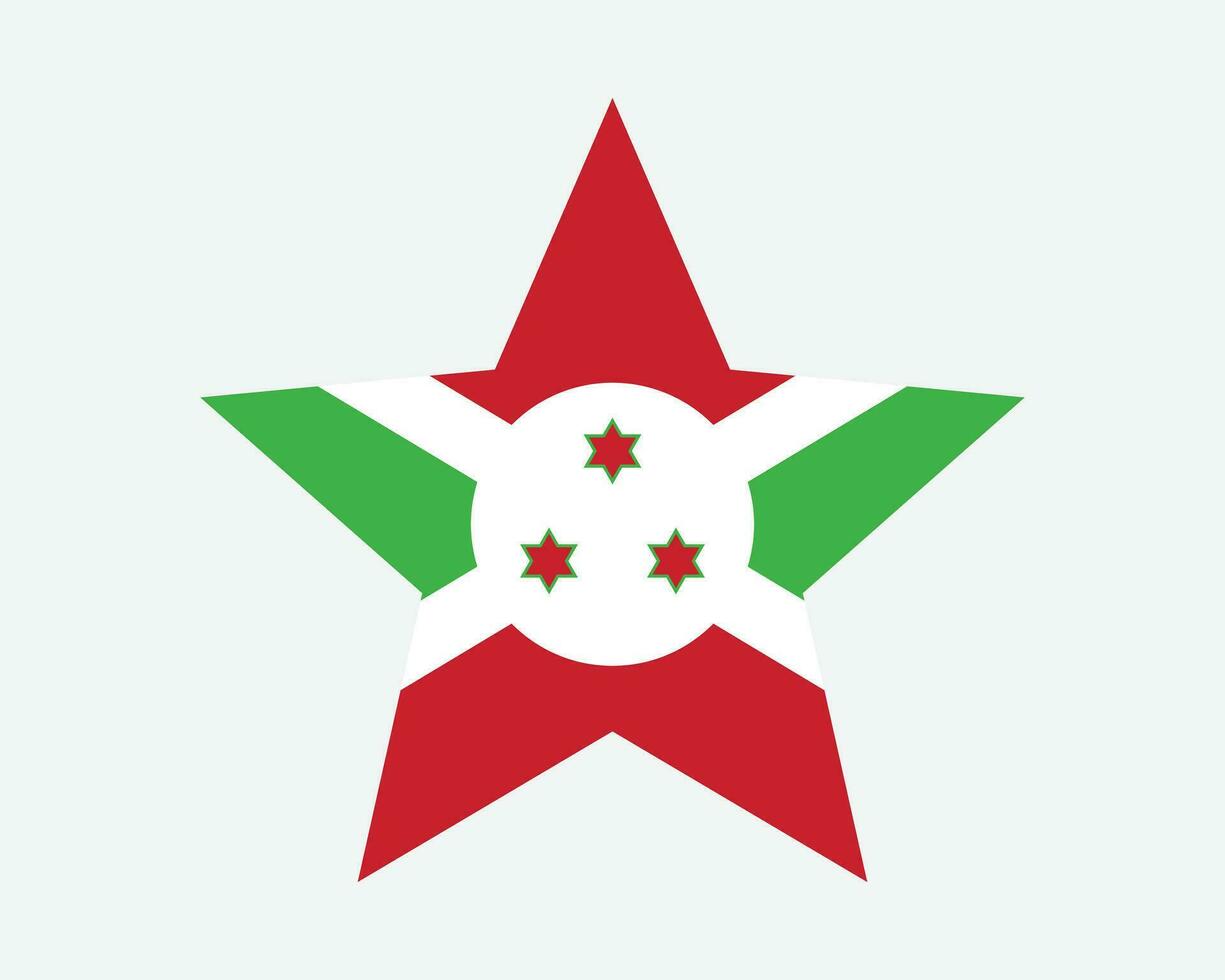 Burundi Star Flagge vektor
