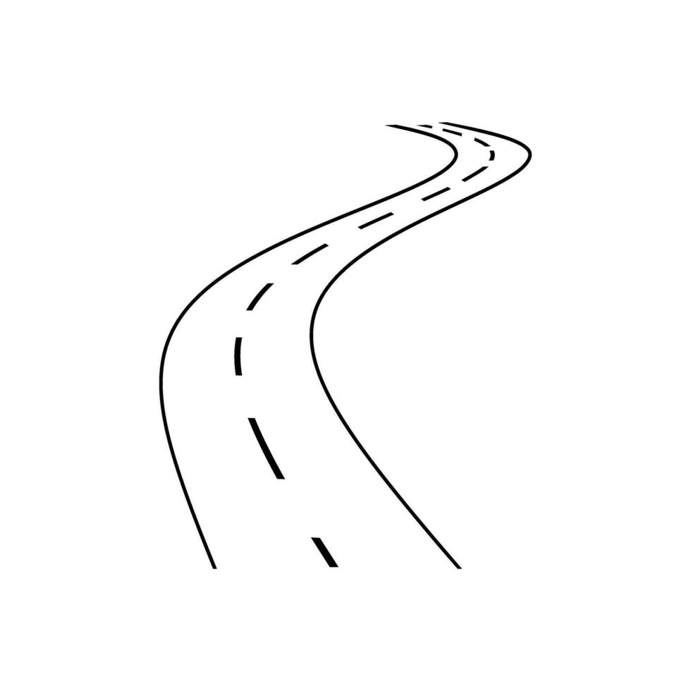 Straße Symbol Vektor. Route Illustration unterzeichnen. Ausflug Symbol oder Logo. vektor