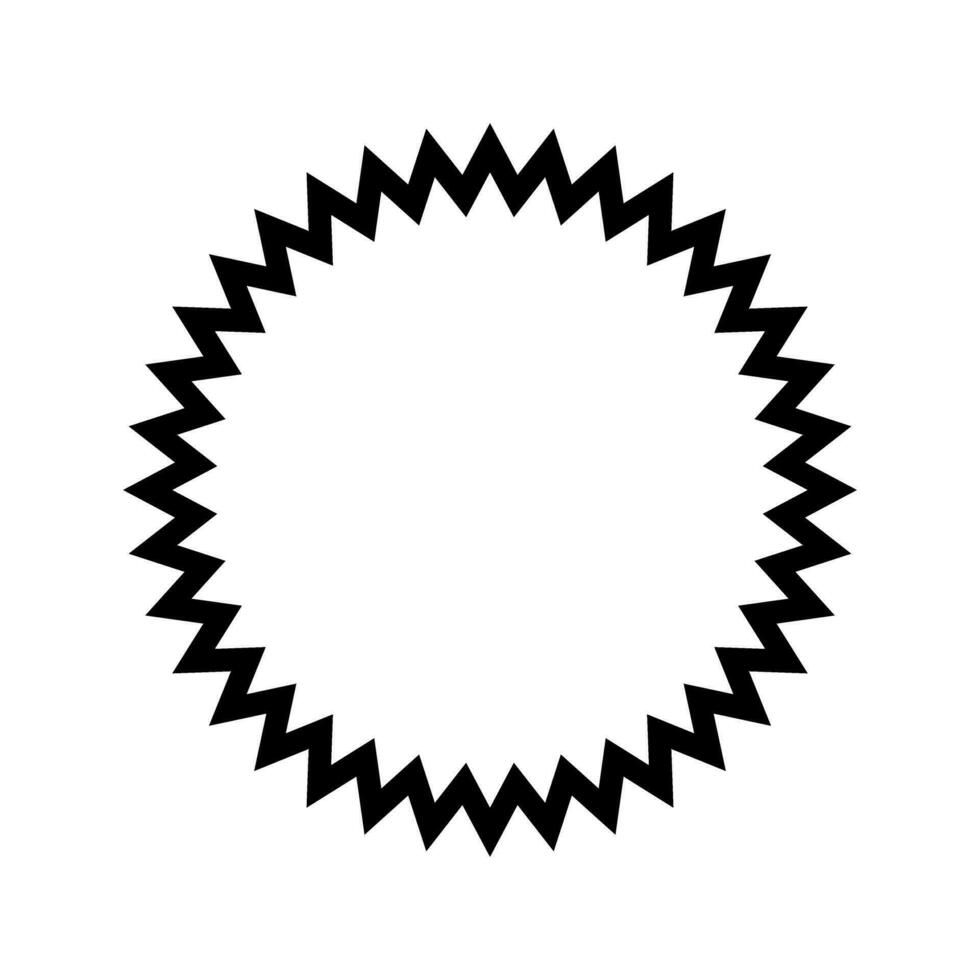 Sunburst Symbol Vektor. retro Sterne Illustration unterzeichnen. Preis Etikett Symbol. Star Logo. vektor