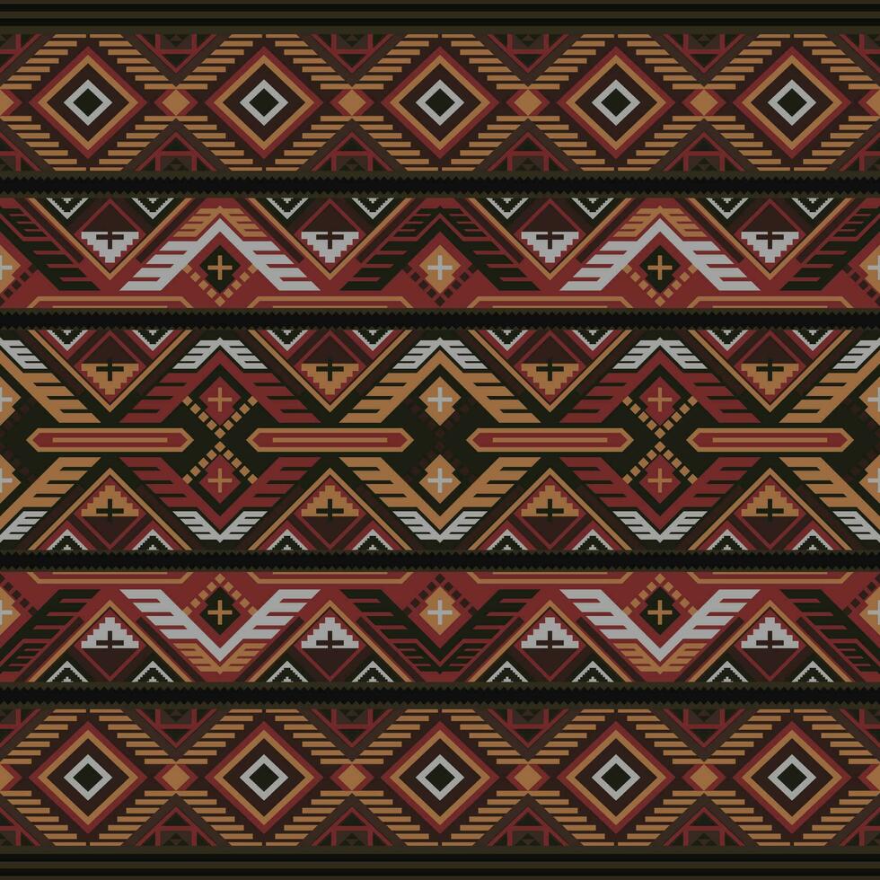Teppich Muster. nahtlos Geometrie. Western handgemacht Sattel Decke Teppich Muster, aztekisch, vektor