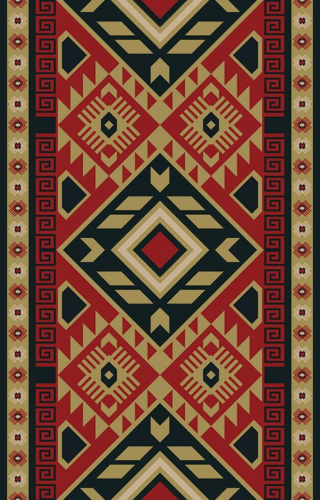 inföding amerikan mönster indisk prydnad mönster geometrisk etnisk textil- textur stam- aztec mönster navajo mexikansk tyg sömlös vektor dekoration