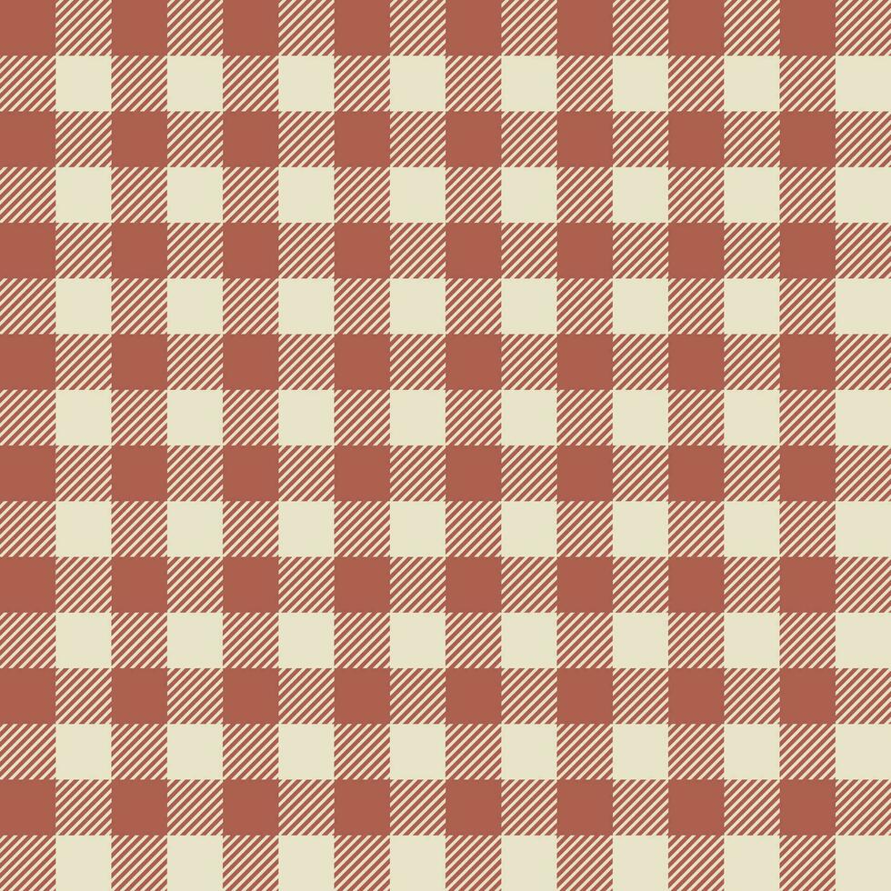 Tischdecke Muster Hintergrund Gingham mit rot und braun. vektor