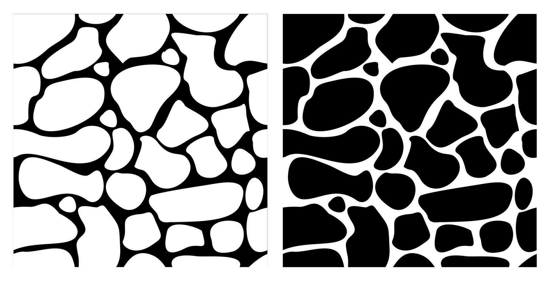 abstrakt nahtlos schwarz und Weiß Gekritzel Muster mit Flecken. endlos Vektor Hintergrund zum Stoff, Hintergrund, Verpackung Papier, Kleidung. Kontrast Pflanze Vorlage, kreativ Grafik.