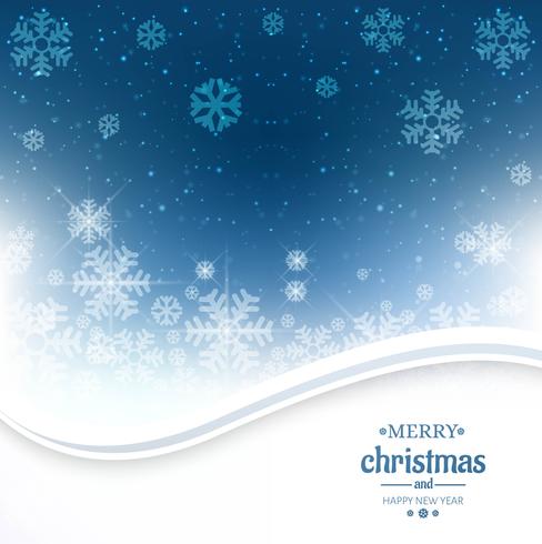Schöne Karte der frohen Weihnachten des Funkelns mit Schneeflocke backgroun vektor