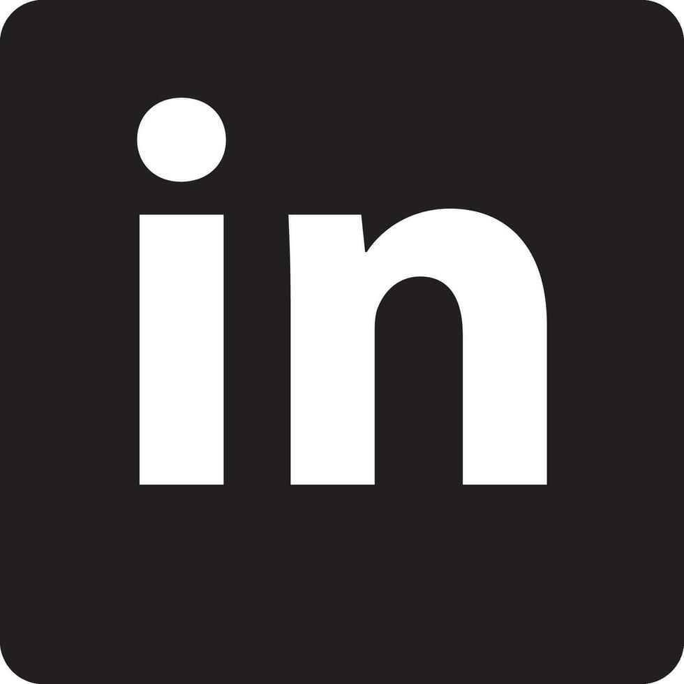 Linkedin Logo. Linkedin Symbol Design. vektor