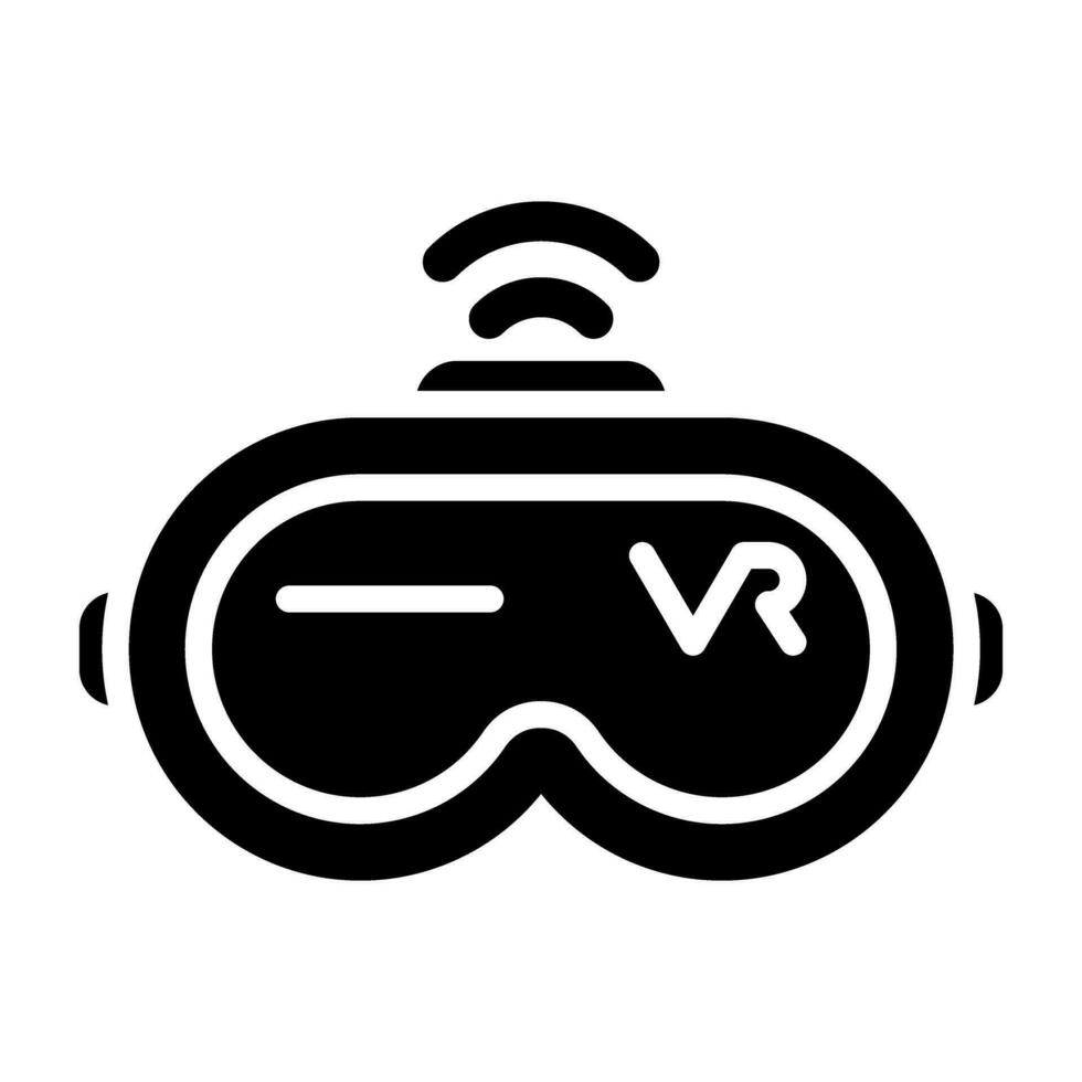 virtuell Wirklichkeit Headset Vektor Symbol