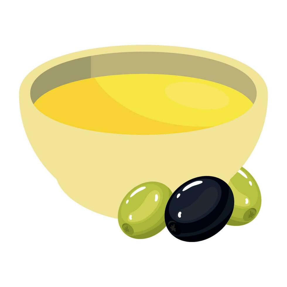 Olive Öl und Bohnen Symbol isoliert vektor