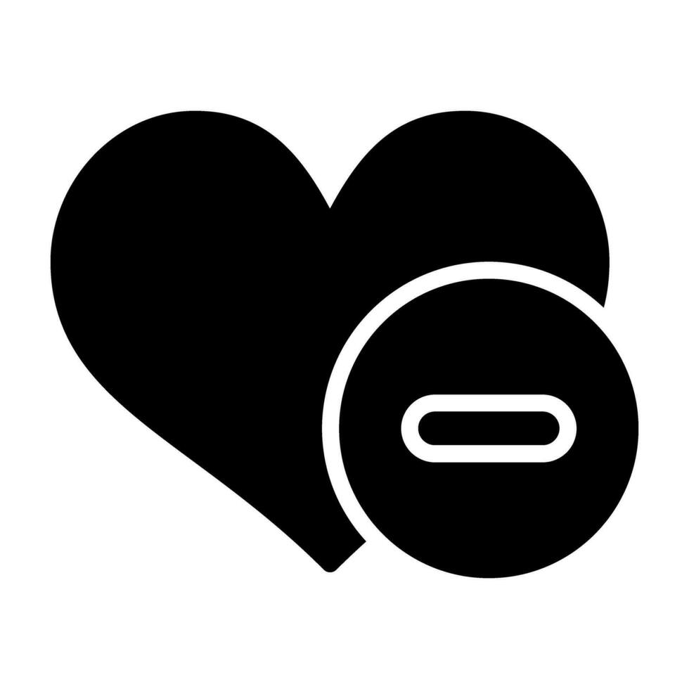 Negativ Liebe Vektor Symbol
