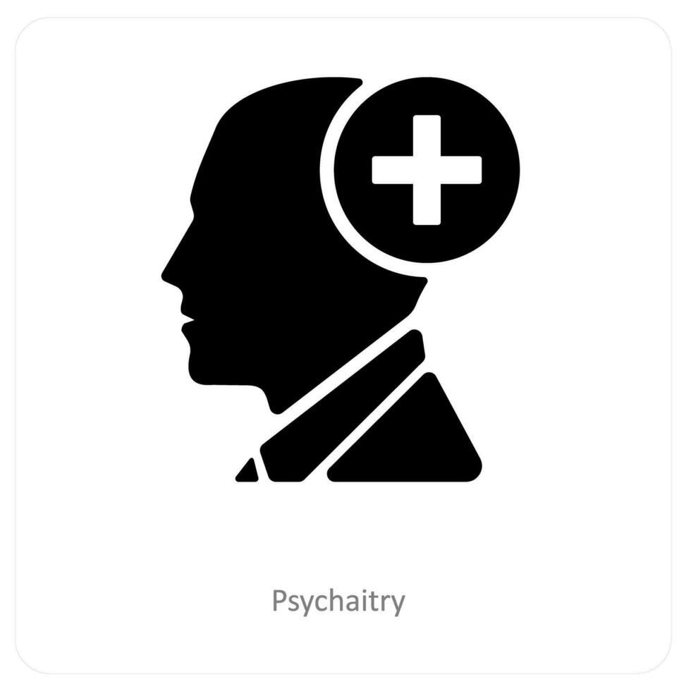 Psycharität und mental Gesundheit Symbol Konzept vektor