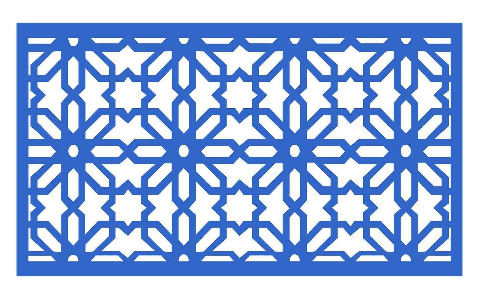 dekorative Blumenmuster, geometrische Vorlage für CNC-Laserschneiden vektor