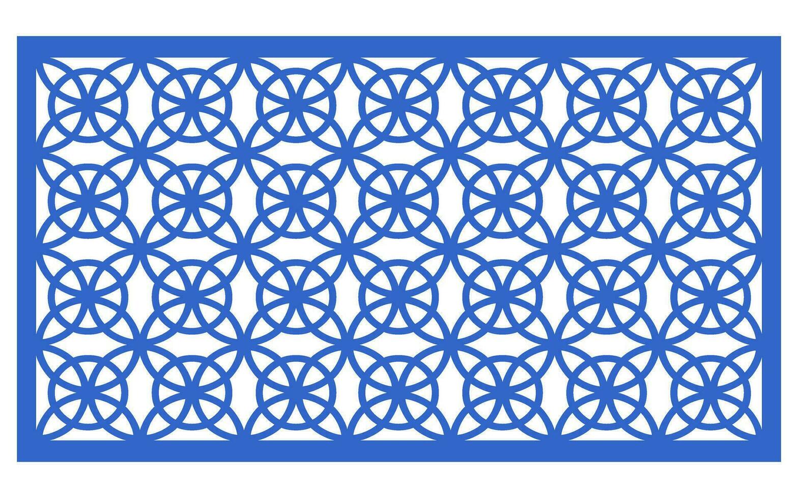 dekorative Blumenmuster, geometrische Vorlage für CNC-Laserschneiden vektor