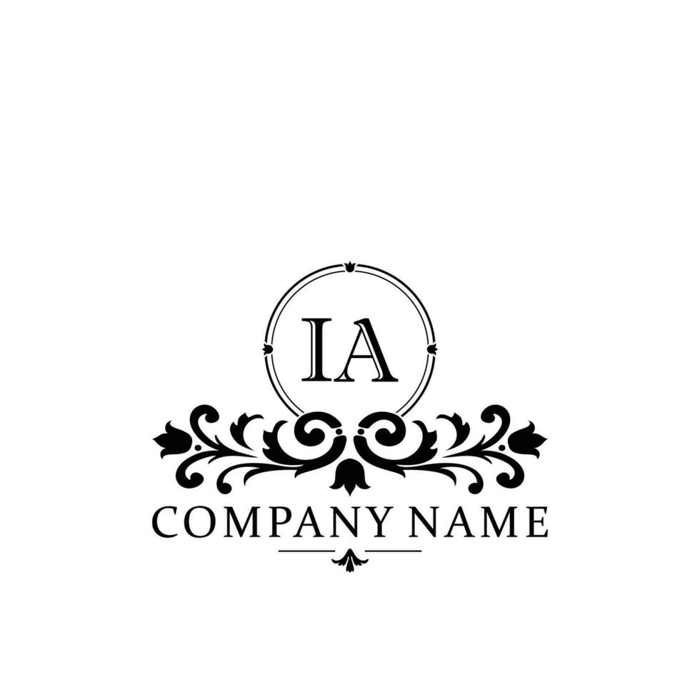 Initiale Brief ia einfach und elegant Monogramm Design Vorlage Logo vektor