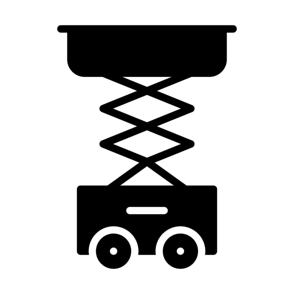 Schere Aufzug Vektor Symbol