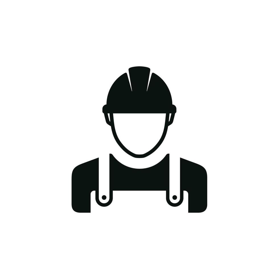 Konstruktion Arbeiter Symbol isoliert auf Weiß Hintergrund. Arbeiter Symbol. Baumeister Symbol vektor