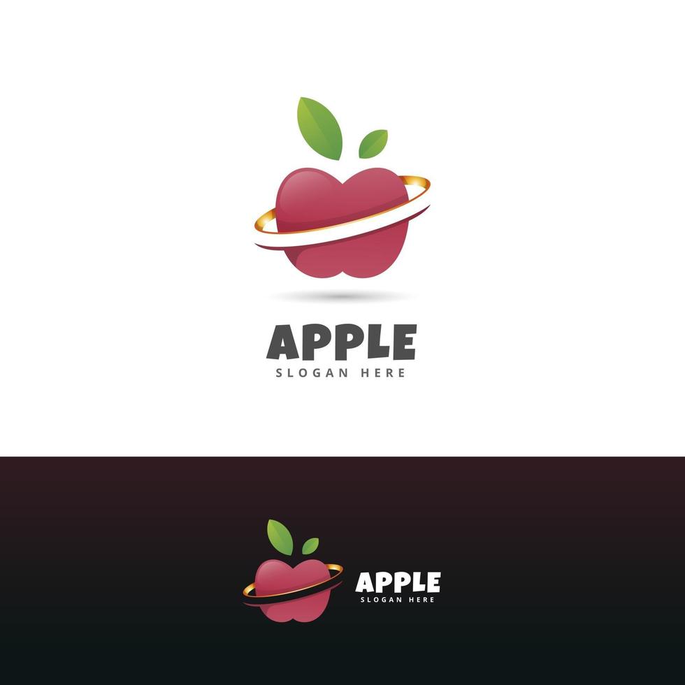 moderne Apple-Logo-Design-Vorlage vektor