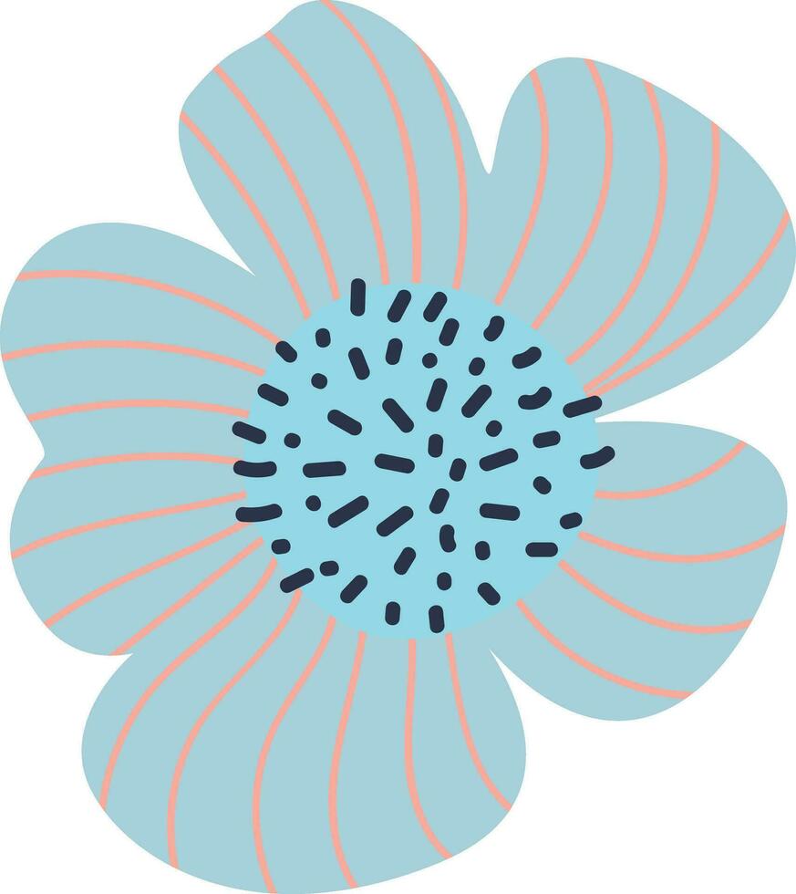 hell Blau Blumen Clip Art vektor