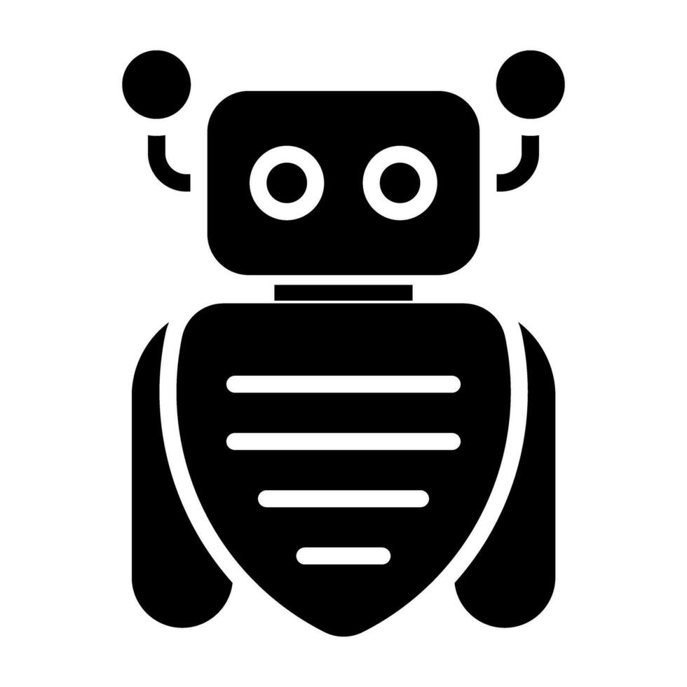 Roboter-Assistent-Vektor-Symbol vektor