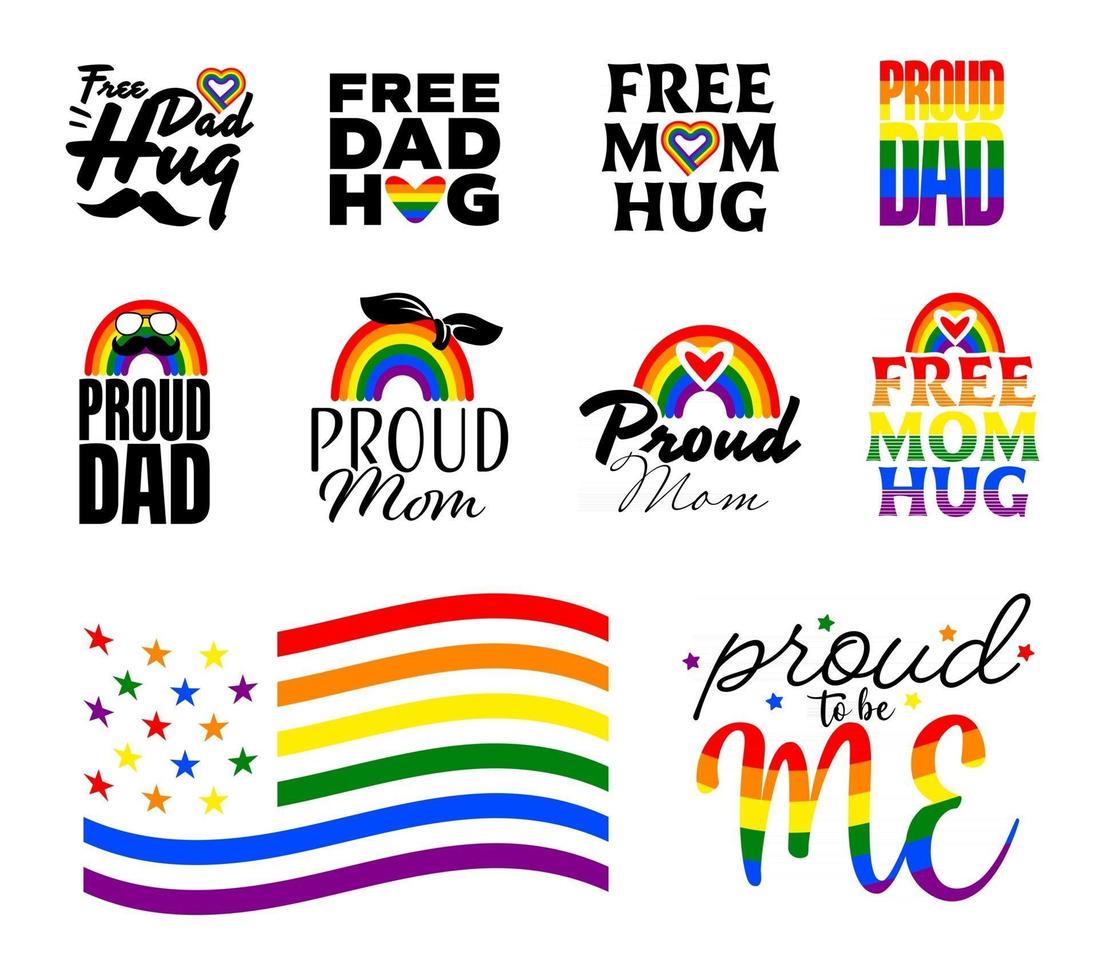 Stolz Monat Logo. Grafikdesign über LGBT und LGBTQ. vektor