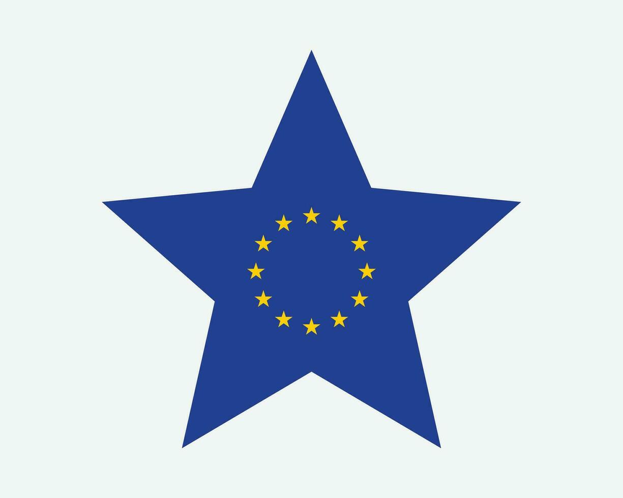 europäisch Union Star Flagge vektor