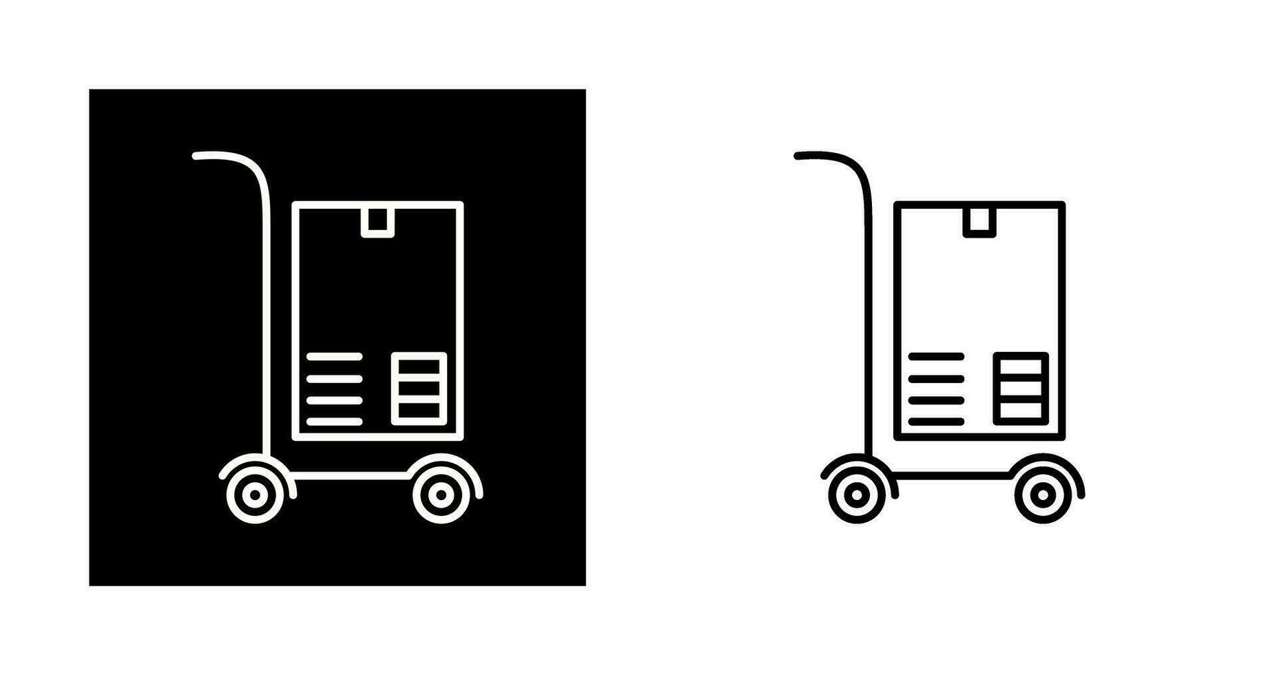 Paketvektorsymbol tragen vektor