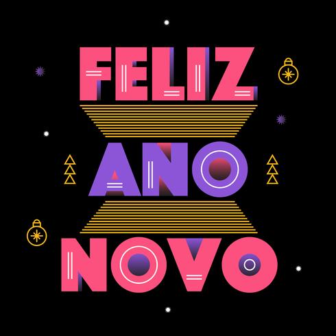 Feliz Ano Novo Vektor