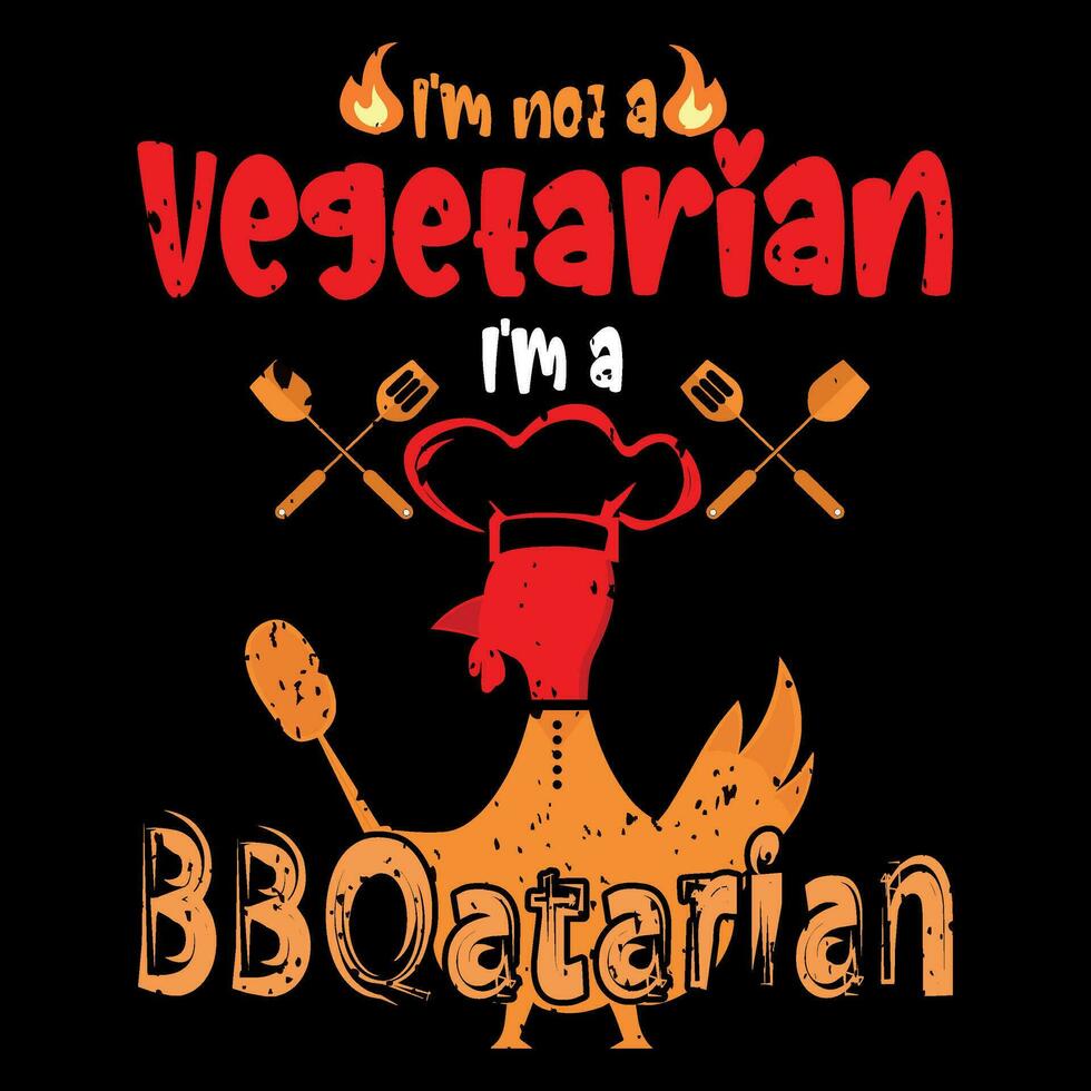 bbq tshirt design, vektor illustration, perfekt för skriva ut t skjorta