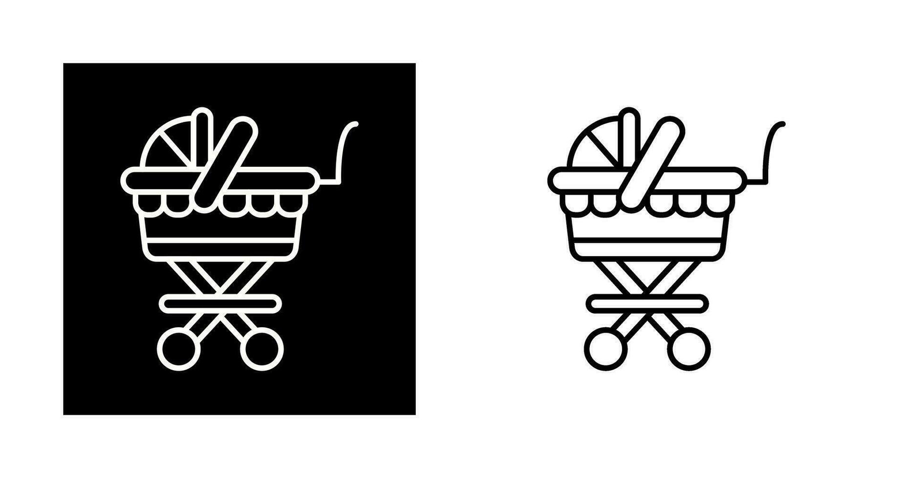 Kinderwagen-Vektor-Symbol vektor