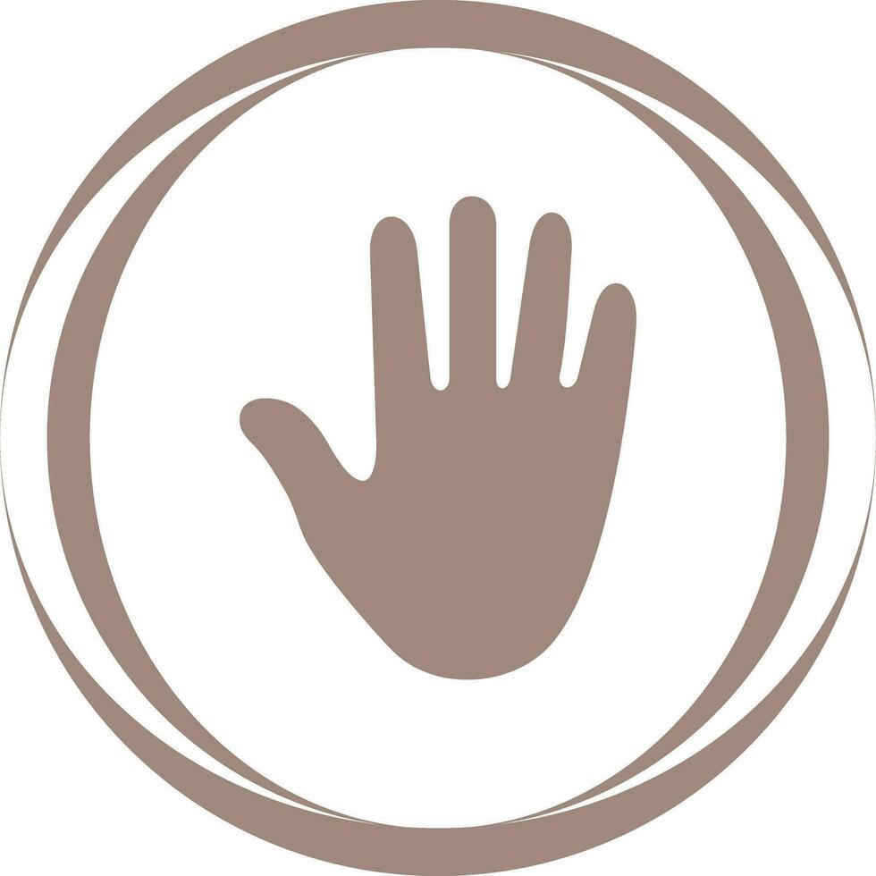 Hand-Vektor-Symbol vektor