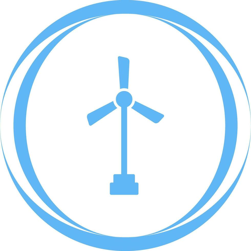 Symbol für Windmühlenvektor vektor