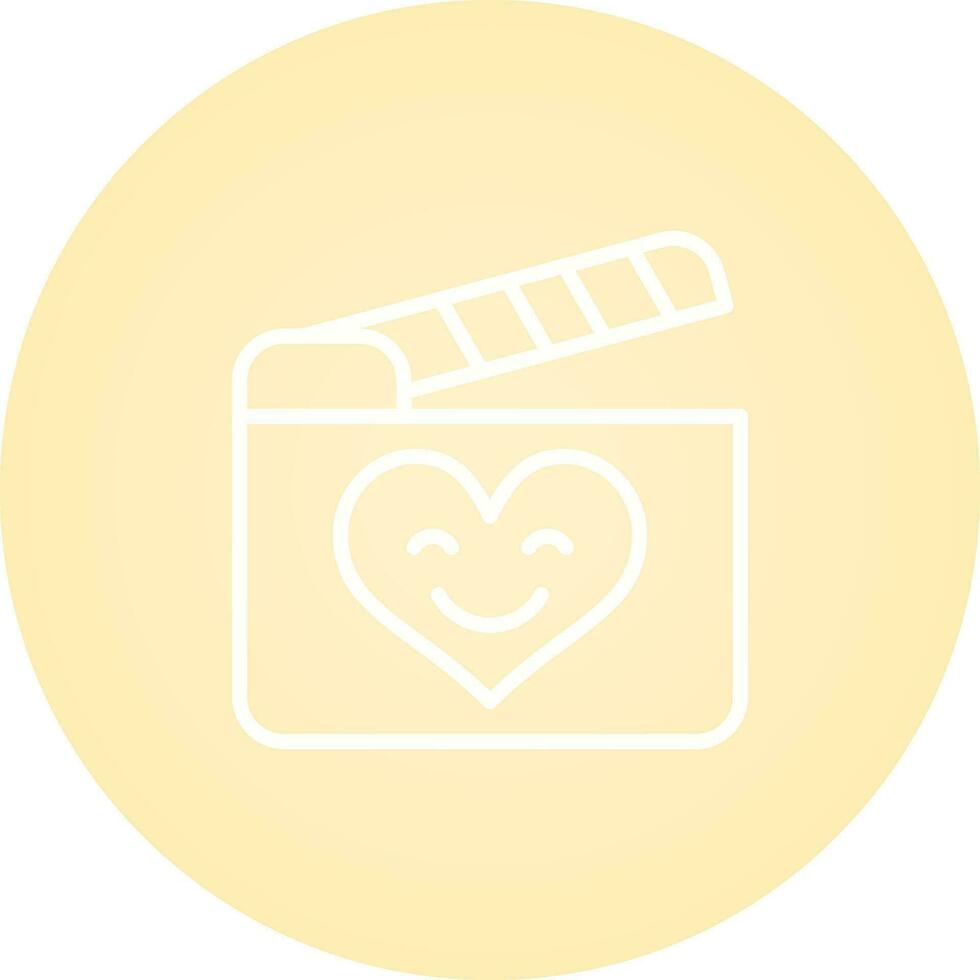 romantisch Komödie Film Vektor Symbol